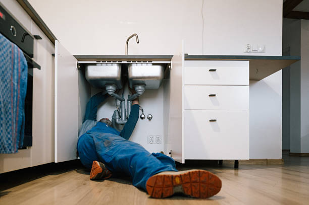 Professional Plumbing technician working in Newton, MA